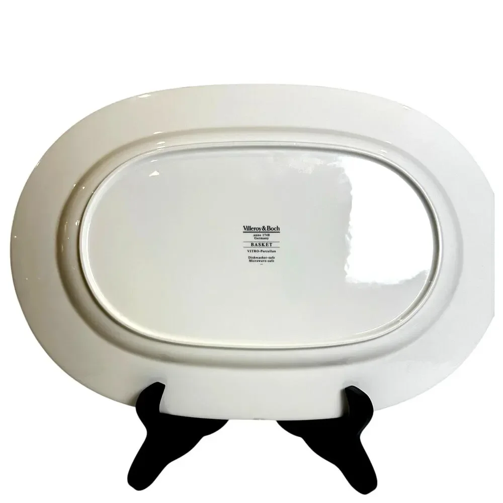 Villeroy & Boch 'Basket' anno 1785 Germany Vitro Porzellan Oval Serving Platter